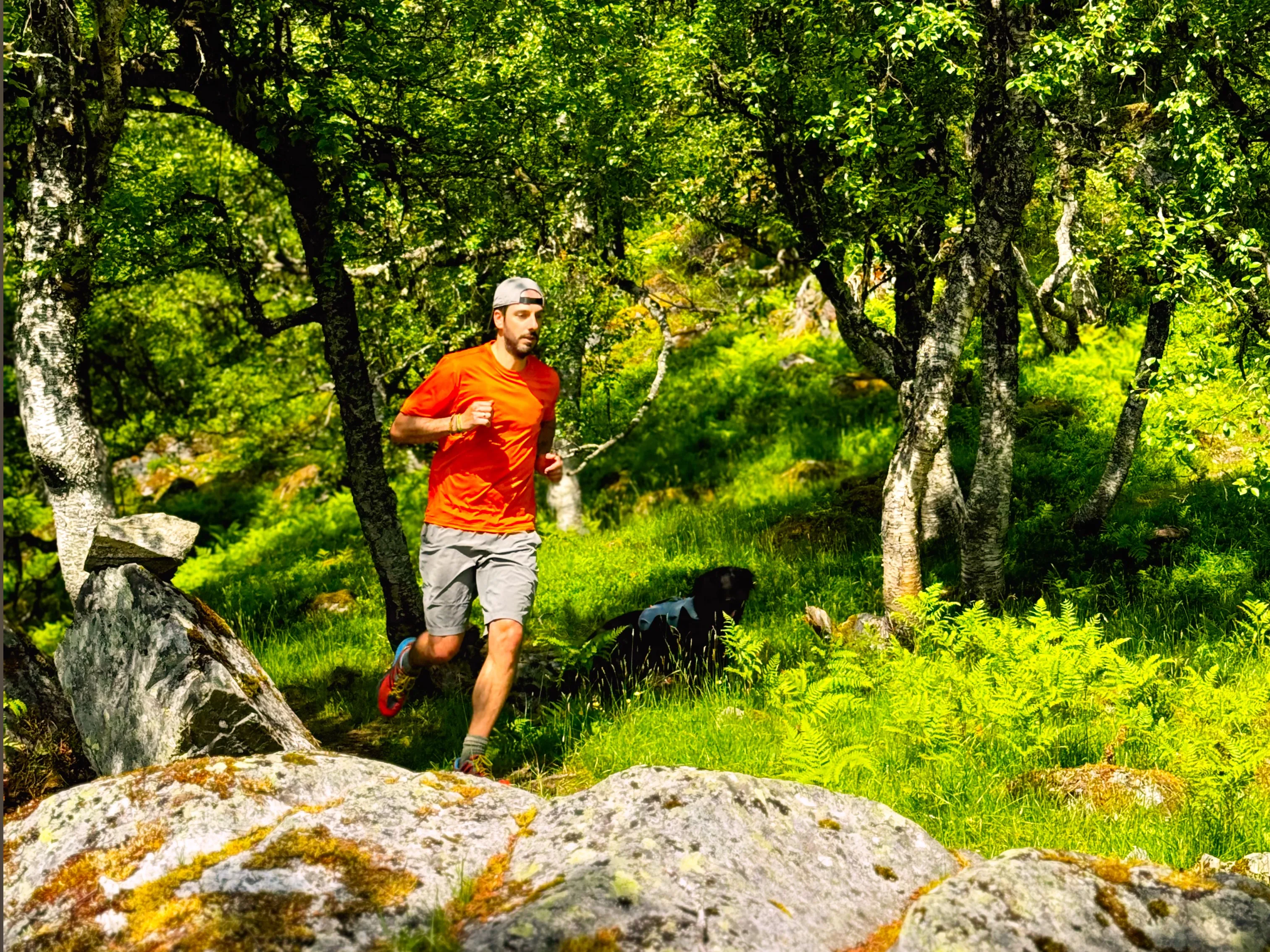 Fabio running in Norway