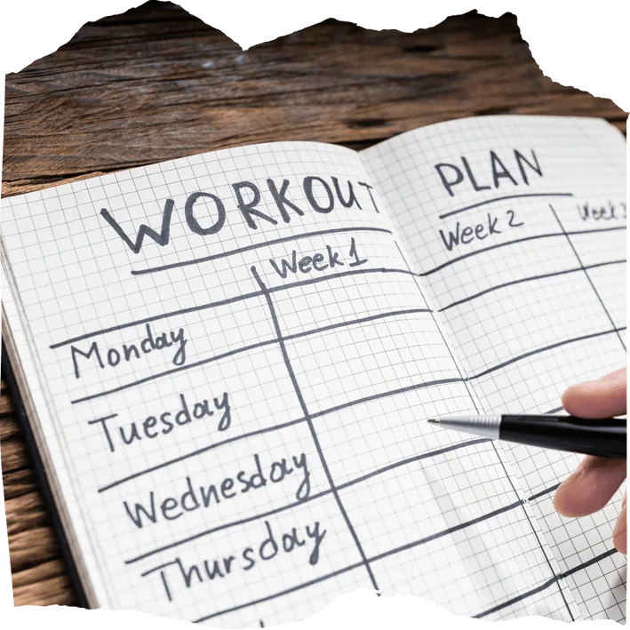 Running training plan example with weekly structure